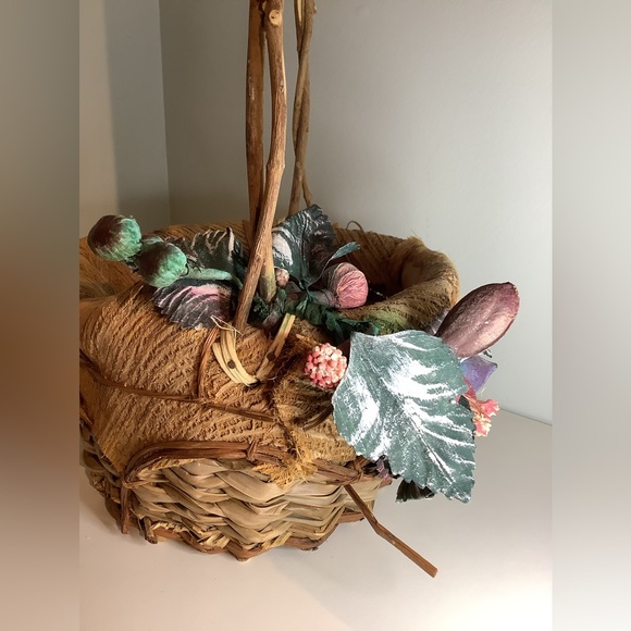 NEW vintage twig-wood wicker basket - Picture 8 of 11